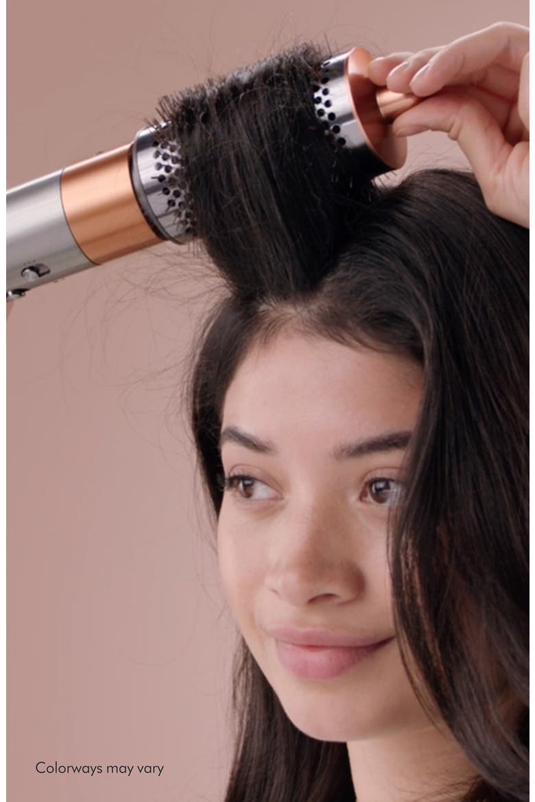 Airwrap™ Large Round Volumizing Brush Attachment, Alternate, color, BLACK/ ROSE