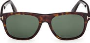 TOM FORD Marlon 55mm Square Sunglasses