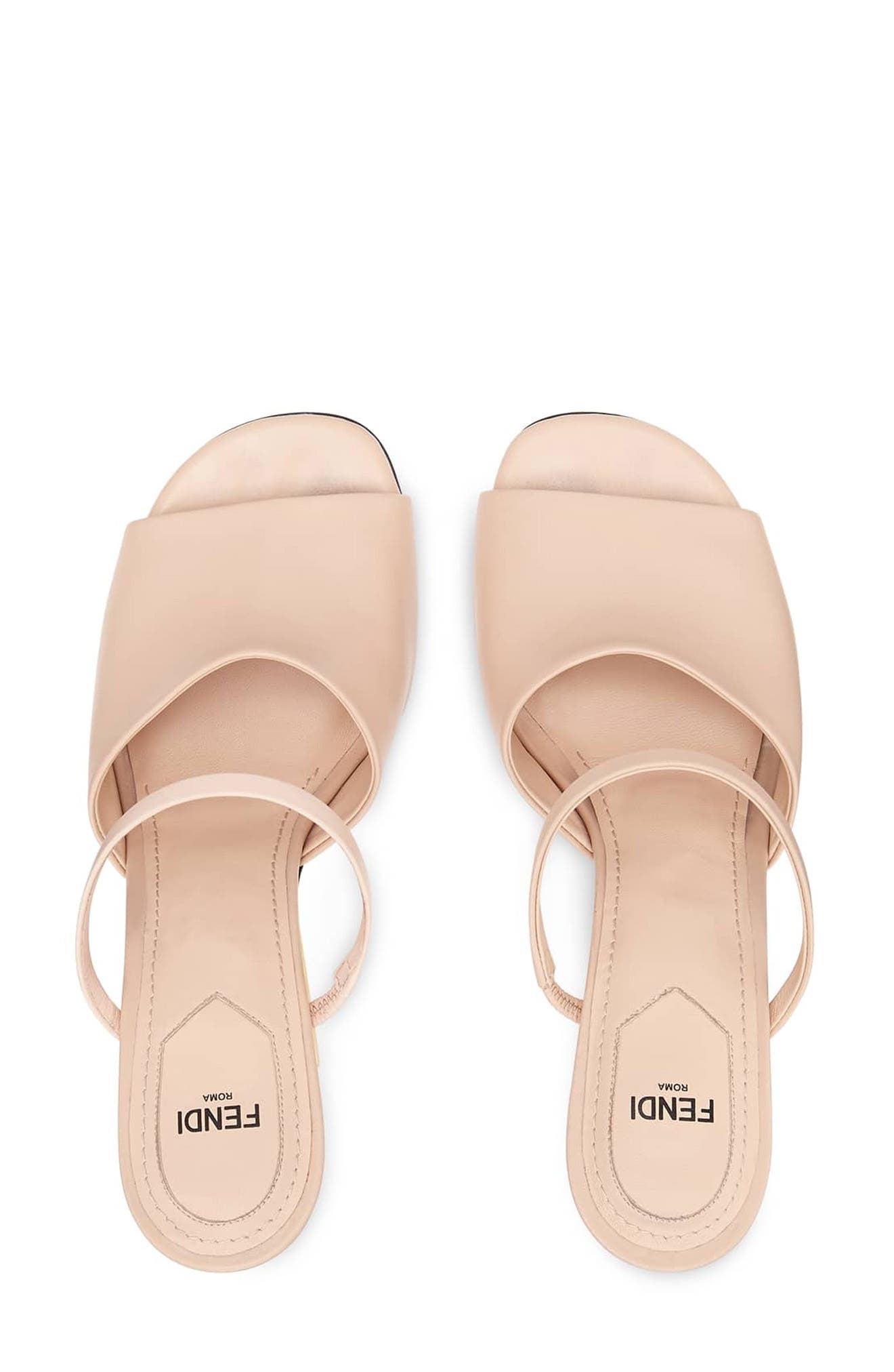 First F Heel Sandal, Alternate, color, POUDRE