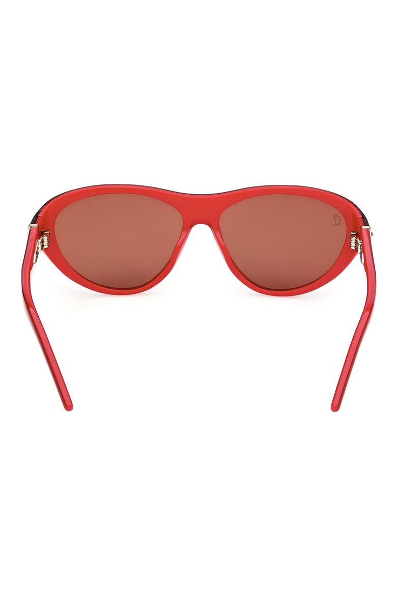 59mm Round Sunglasses, Alternate, color, BORDEAUX RED / COPPER