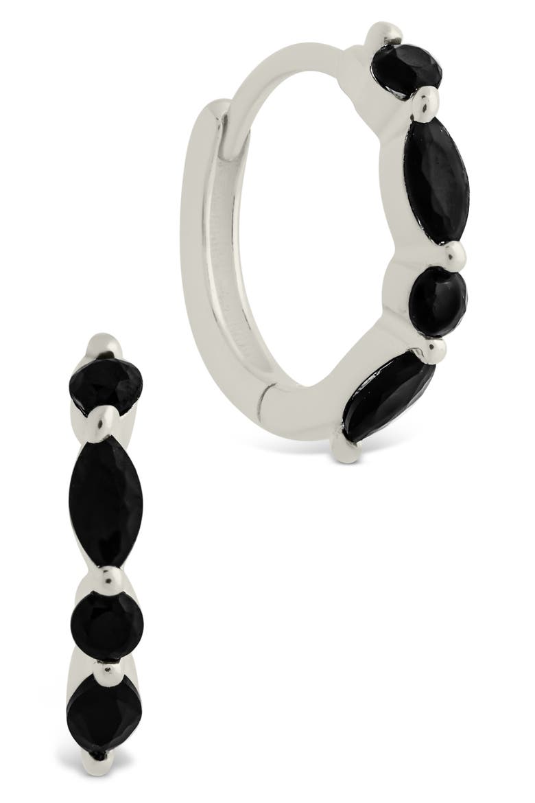 Gabriella Set of 2 Huggie Hoop Earrings, Alternate, color, SILVER