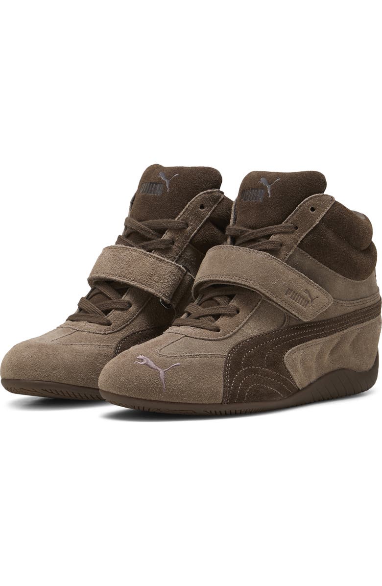 PUMA Speedcat Wedge Sneaker, Main, color, Totally Taupe/ Chocolate