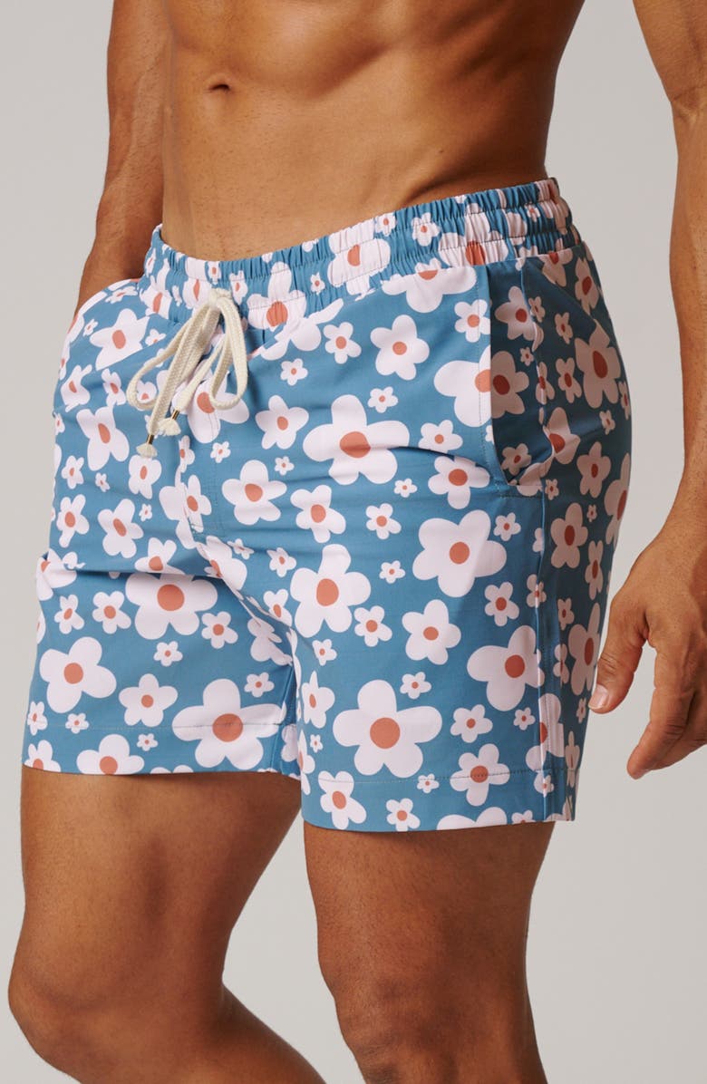 LEISURE LAB Camomile Swim Trunk, Alternate, color, Tidepool