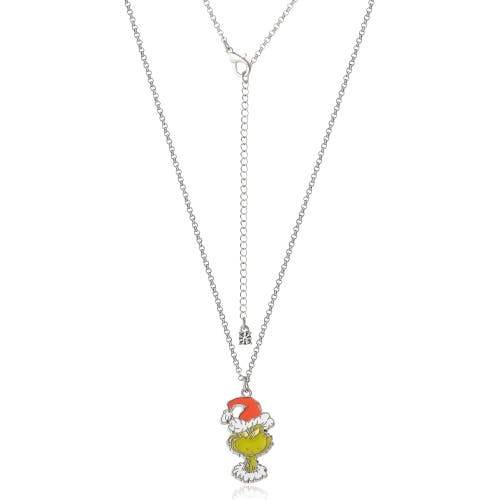 Dr. Seuss The Grinch And Max Pendant Bff Necklace For 2, 16"+3" In Multi