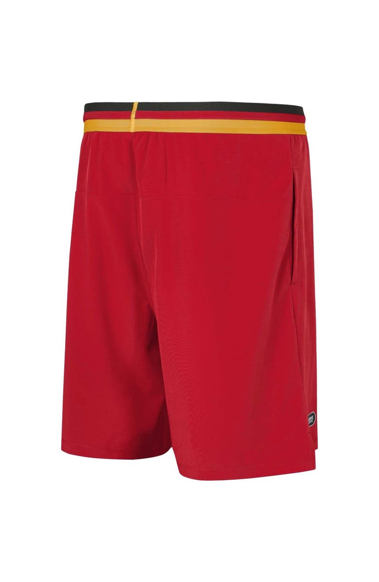 Outerstuff Men's Red Kansas City Chiefs Cool Down Tri-Color Elastic Training Shorts, Alternate, color, 