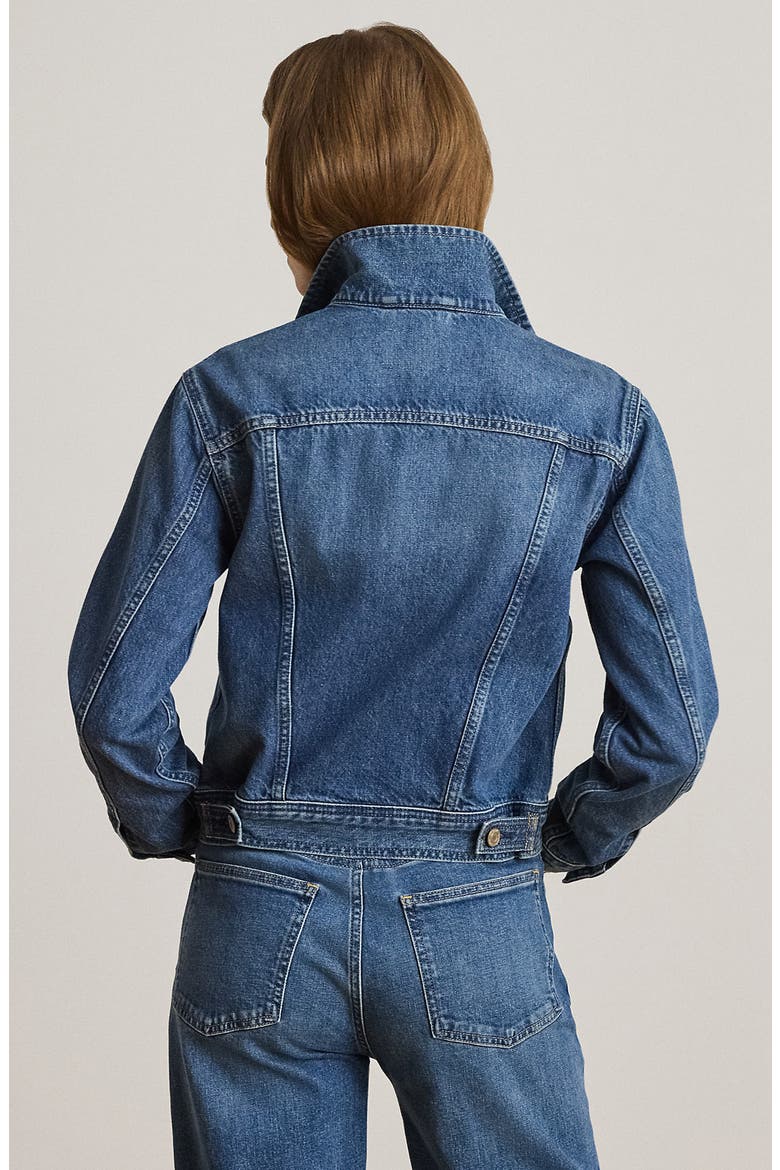 Denim Trucker Jacket, Alternate, color, ATLANTIC BLUE WASH
