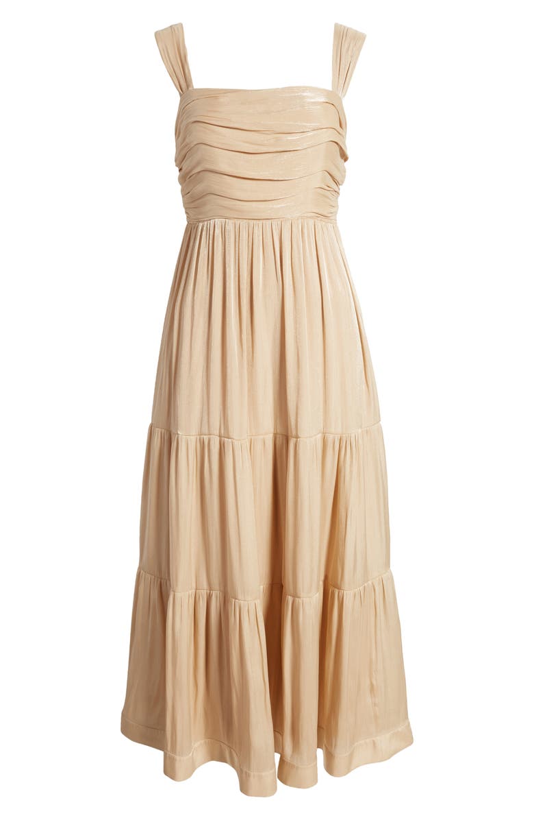 KOBI HALPERIN Maisie Tiered Dress, Alternate, color, Teak