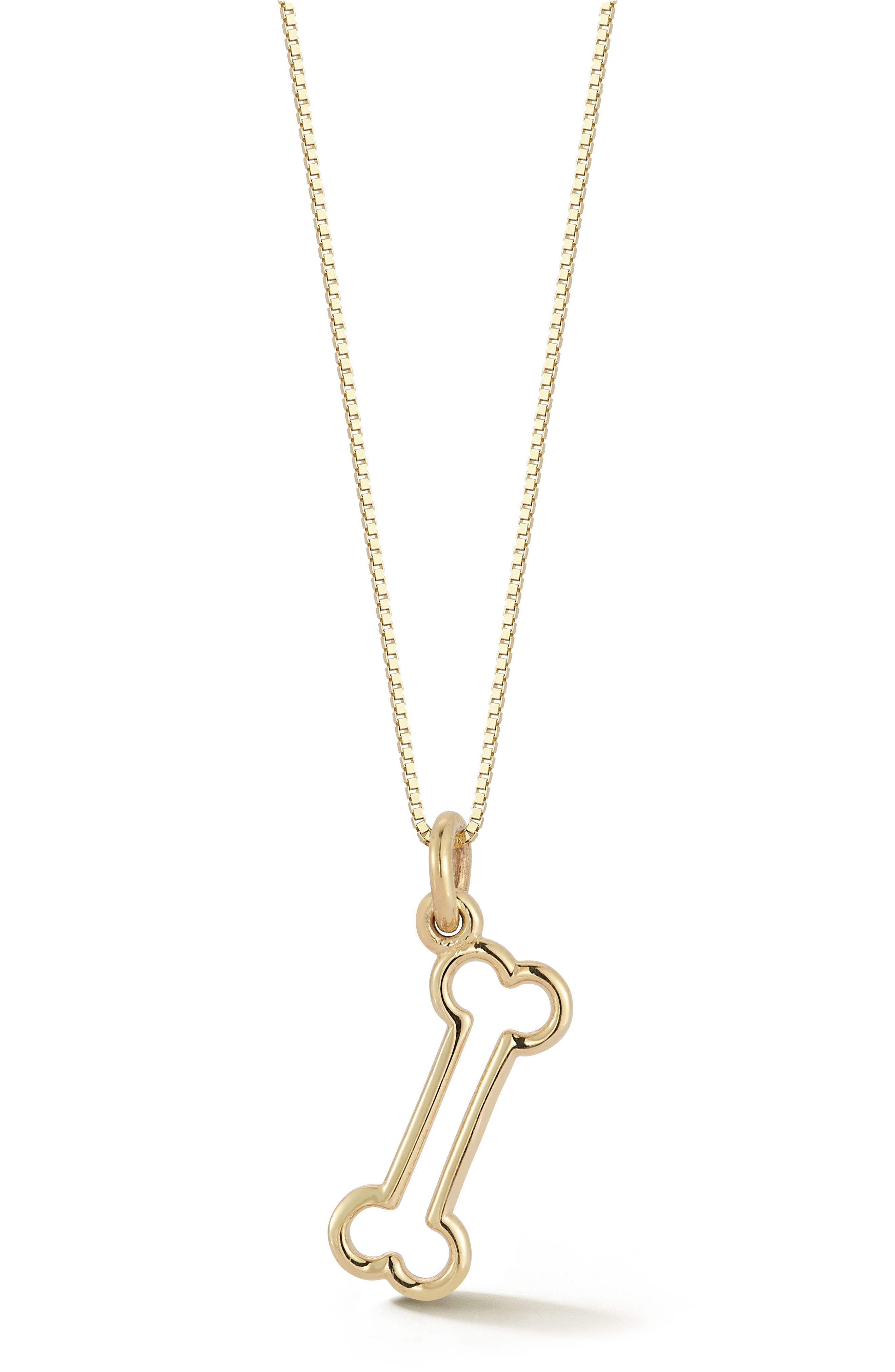 Ember Fine Jewelry 14K Gold Bone Pendant Necklace