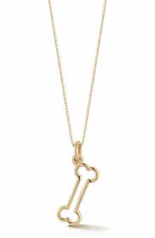Ember Fine Jewelry 14K Gold Bone Pendant Necklace