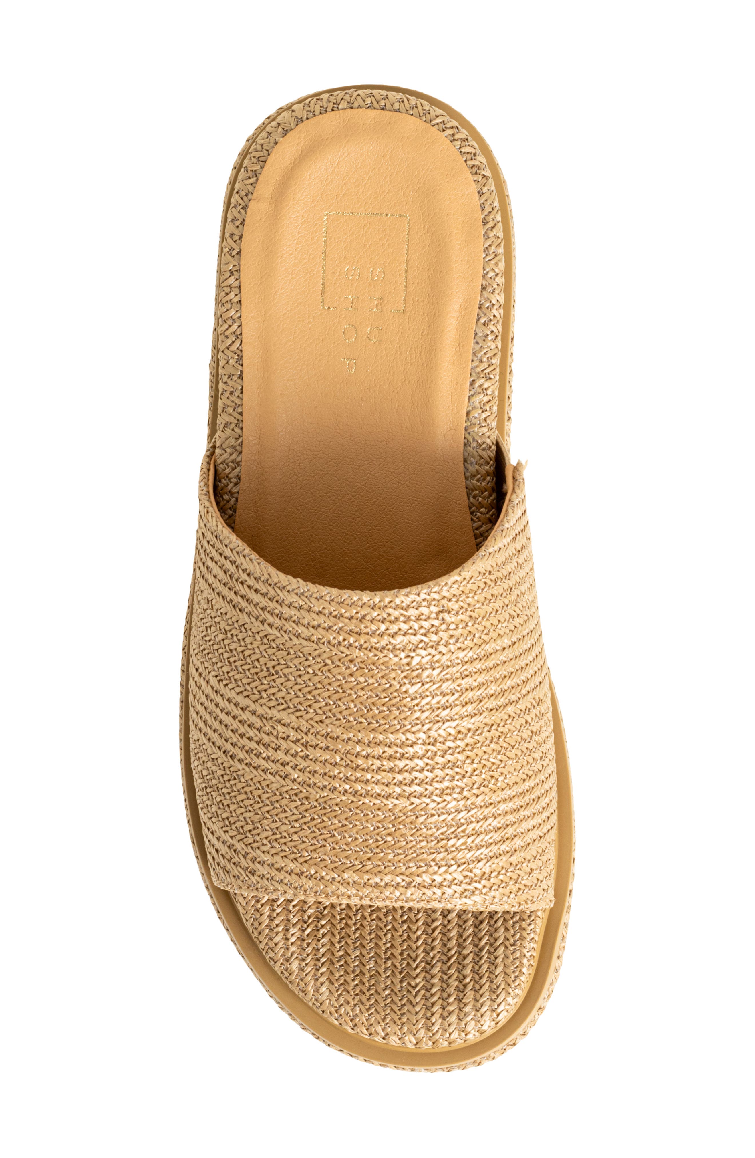SHUSHOP Lexie Platform Slide Sandal, Alternate, color, Natural