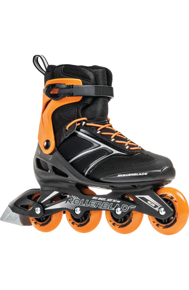 Rollerblade Zetrablade RTL Unisex Inline Skates, Main, color, Black/Orange