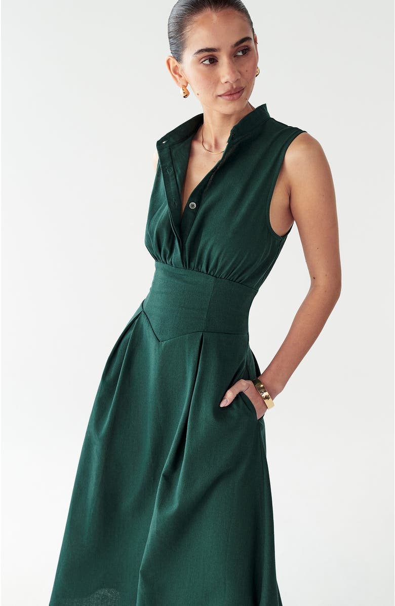 WILLA Bexley Maxi Dress, Alternate, color, Emerald