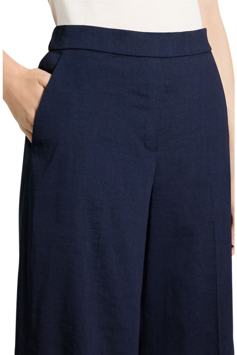 Classic Straight Leg Linen Blend Pants, Alternate, color, MIDNIGHT NAVY