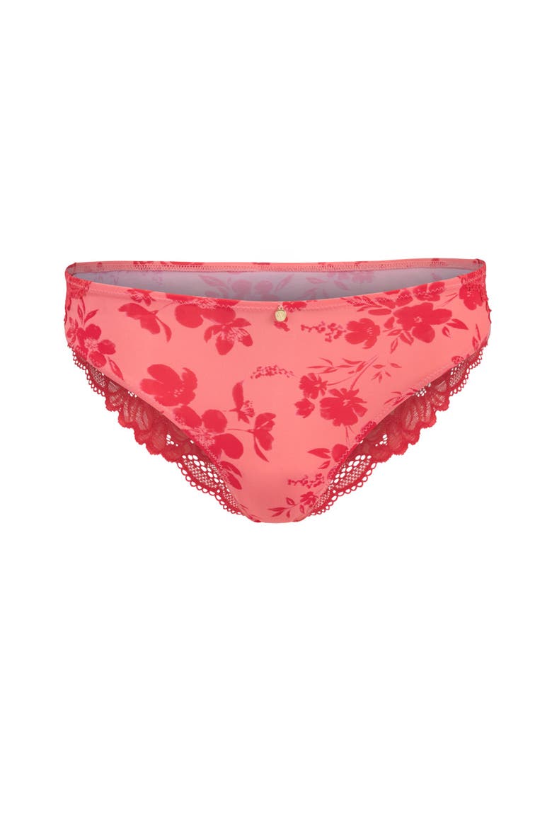 Mathilda Bikini Panties, Alternate, color, Floral red
