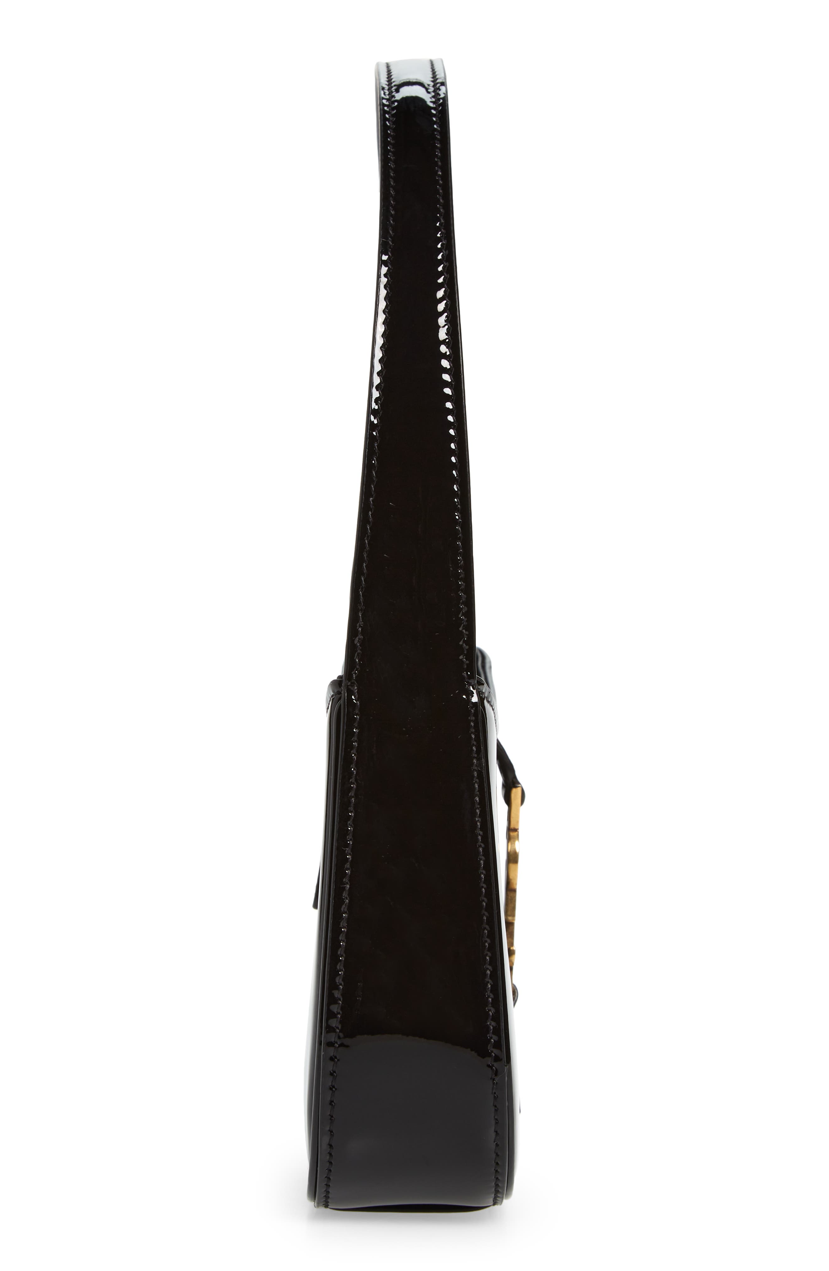 Saint Laurent Mini Le 5 à 7 Leather Hobo, Alternate, color, 