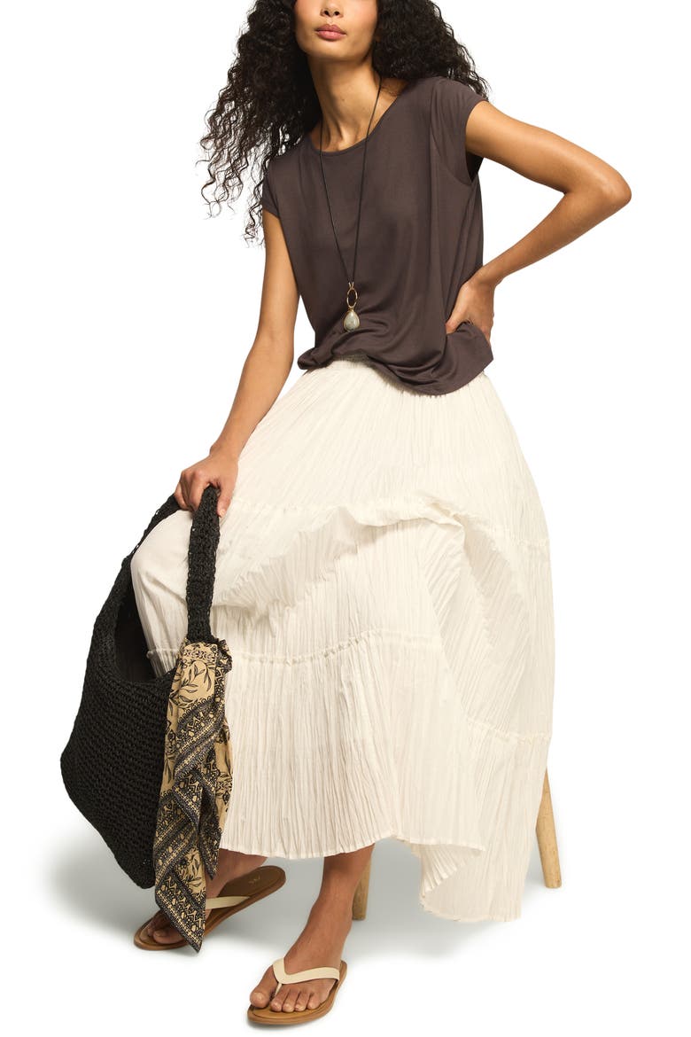 Sandwash Strappy Back T-Shirt, Alternate, color, RAVEN