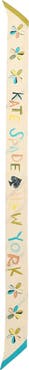 Kate Spade New York scribble silk skinny scarf