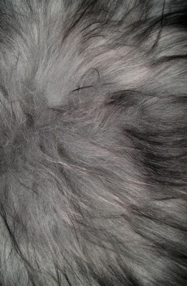 NATURAL Icelandic Genuine Sheepskin Chair Pad, Alternate, color, Metallic Silver