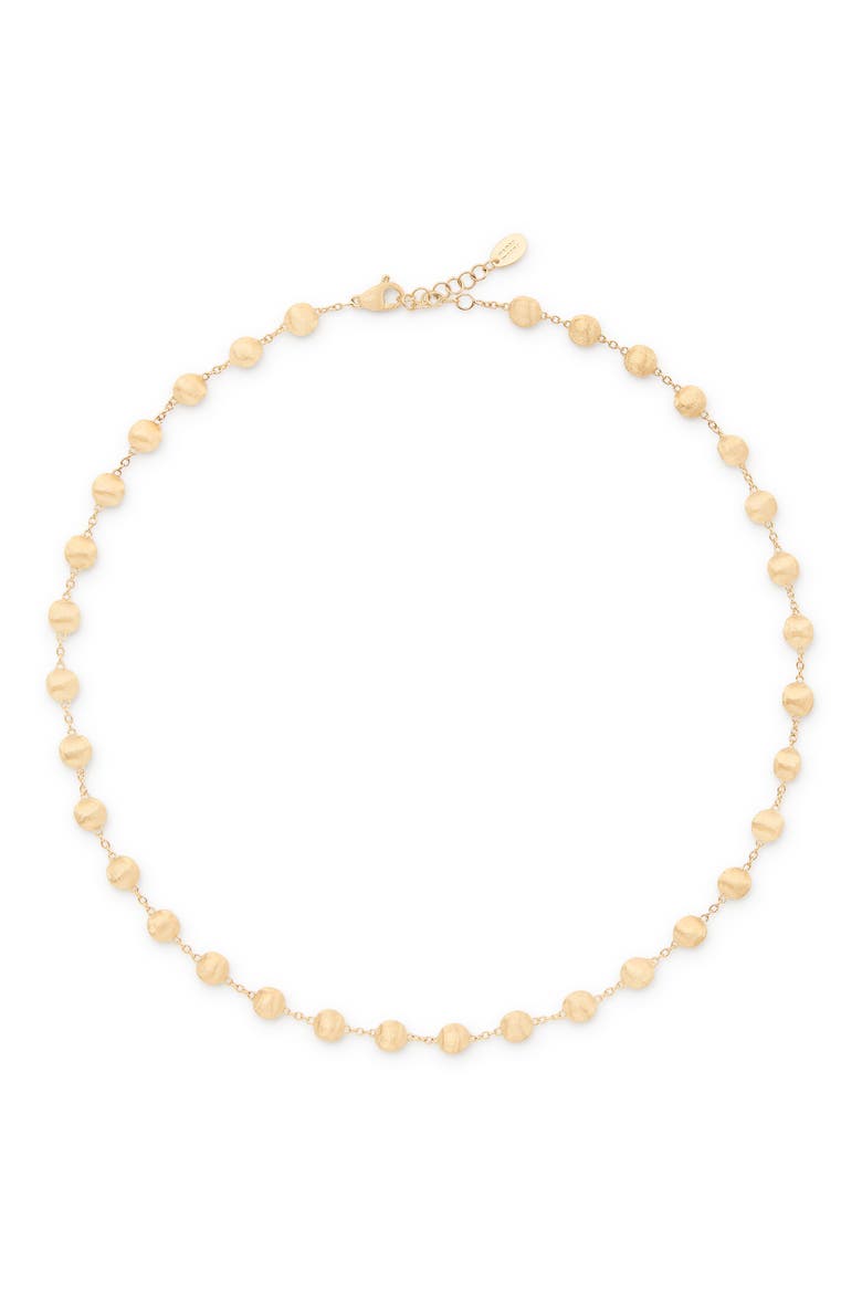 18K Yellow Gold Bead Necklace, Main, color, 18K YELLOW GOLD