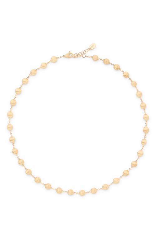 Marco Bicego Bead Station Necklace in 18K Yellow Gold 