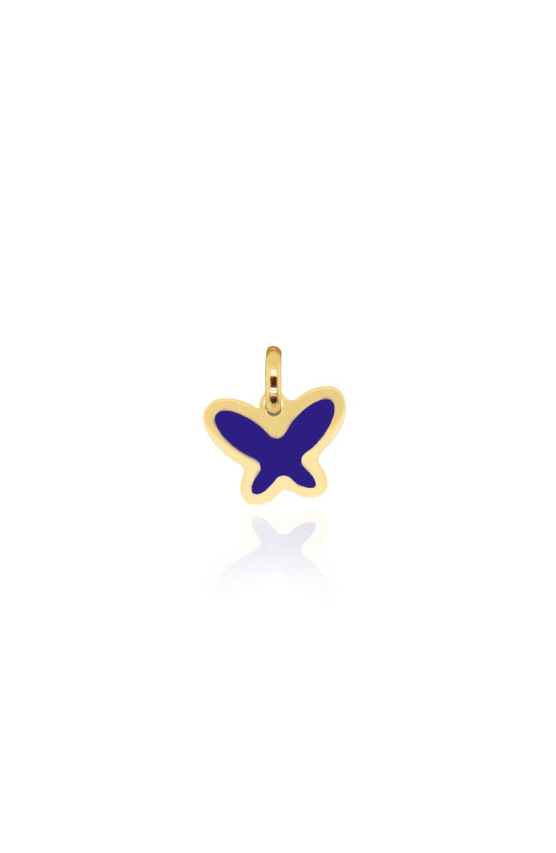 The Lovery Fine Jewelry Lapis Butterfly Charm, Main, color, Lapis