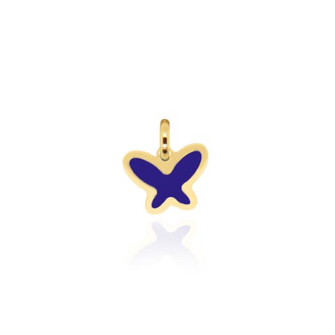 Lapis Butterfly Charm
