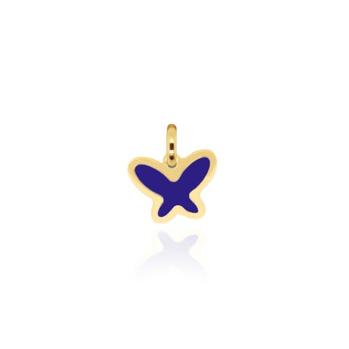 The Lovery Fine Jewelry Lapis Butterfly Charm In Blue