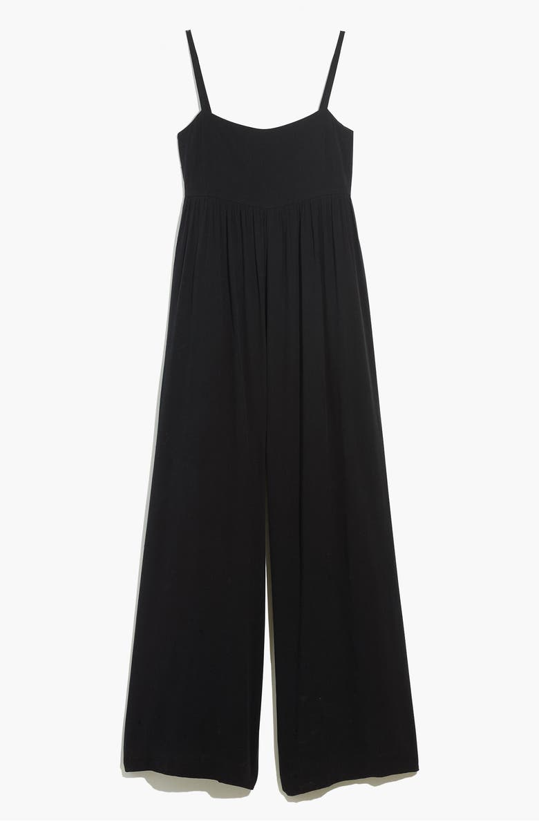 Madewell Tie-Back Wide-Leg Jumpsuit, Alternate, color, 