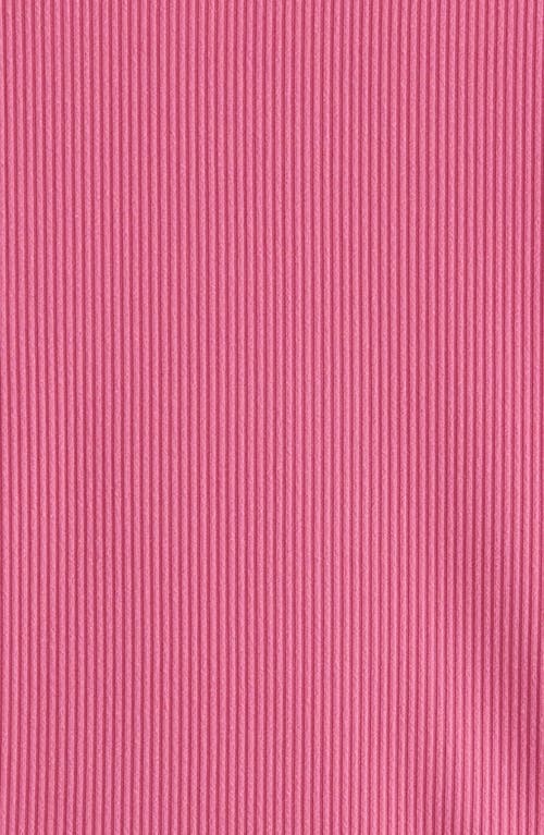 Zella Girl Kids' Ballet Crop Rib T-shirt In Pink