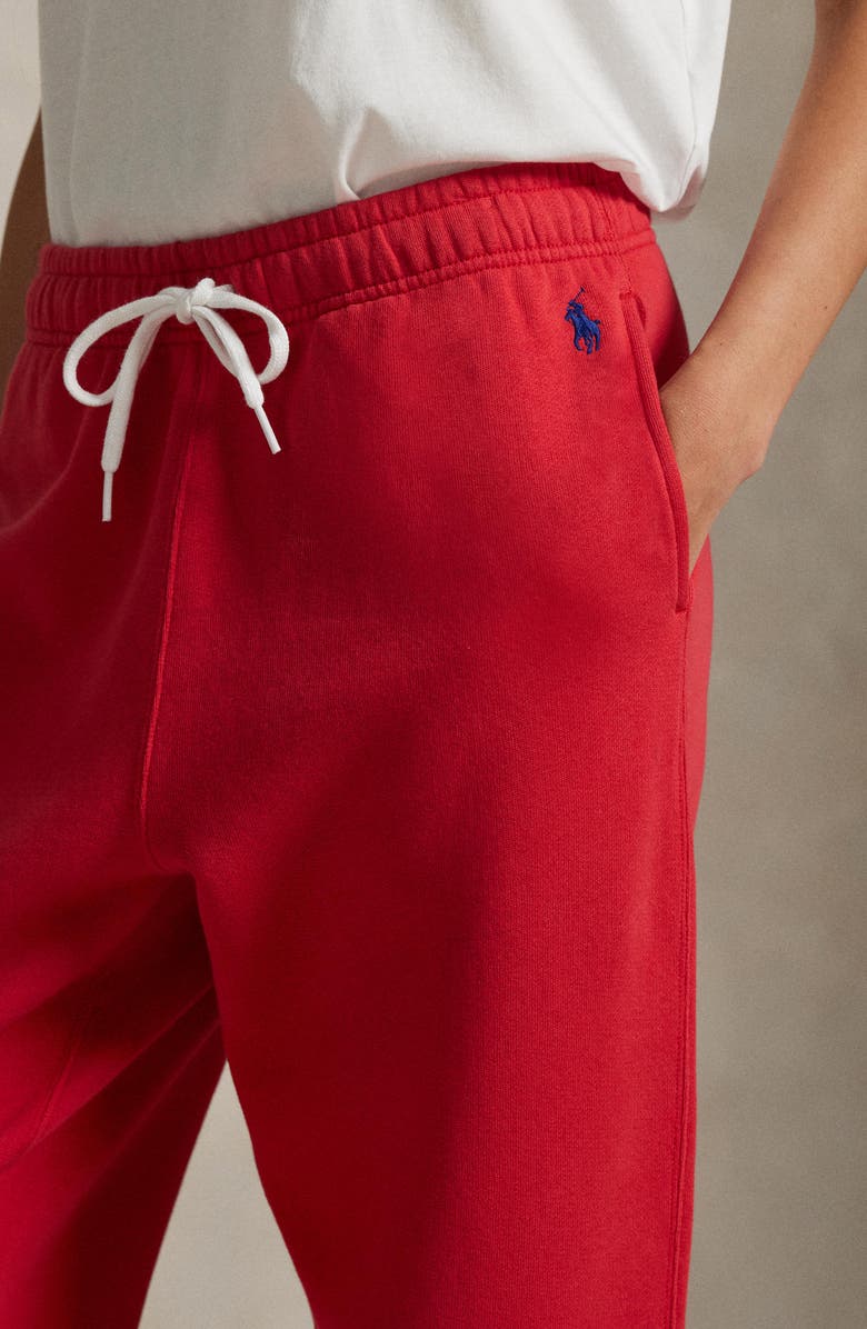 Polo Ralph Lauren Cotton Blend Fleece Sweatpants, Alternate, color, Deep Orangey Red