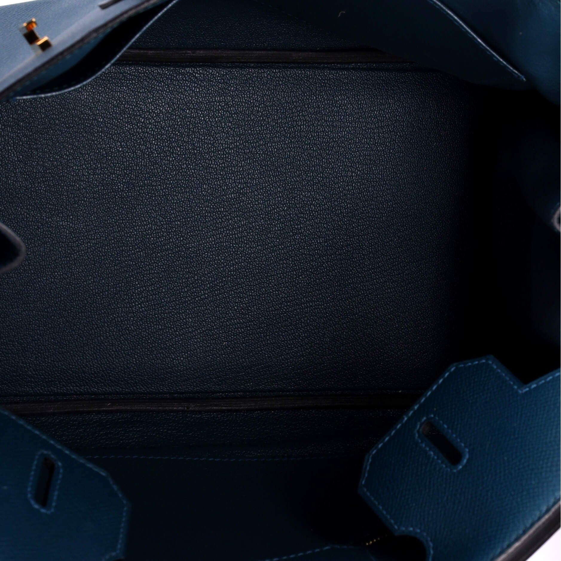 Pre-Owned Hermes Birkin Handbag Blue Epsom with Gold Hardware 30, Alternate, color, Colvert