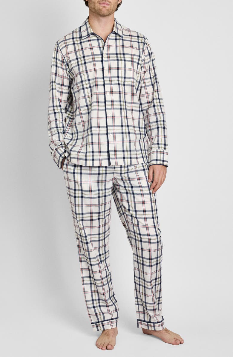 Sleepy Jones Henry Pajama Set, Main, color, Madras Plaid
