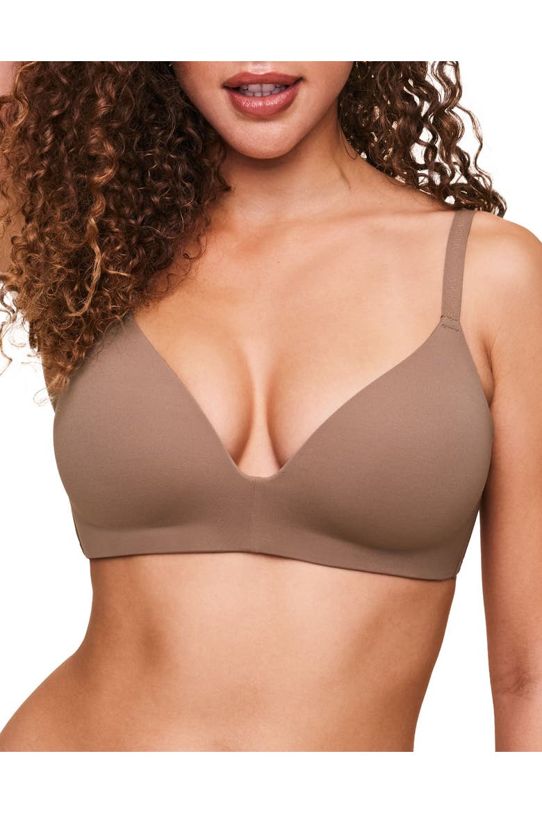 Valory Contour Plunge Bra, Main, color, Medium beige