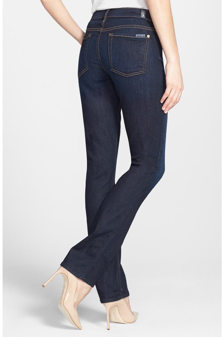 7 For All Mankind® 'The Modern Straight Leg' Stretch Jeans, Alternate, color, SLIM ILL CLASSIC DK BLUE