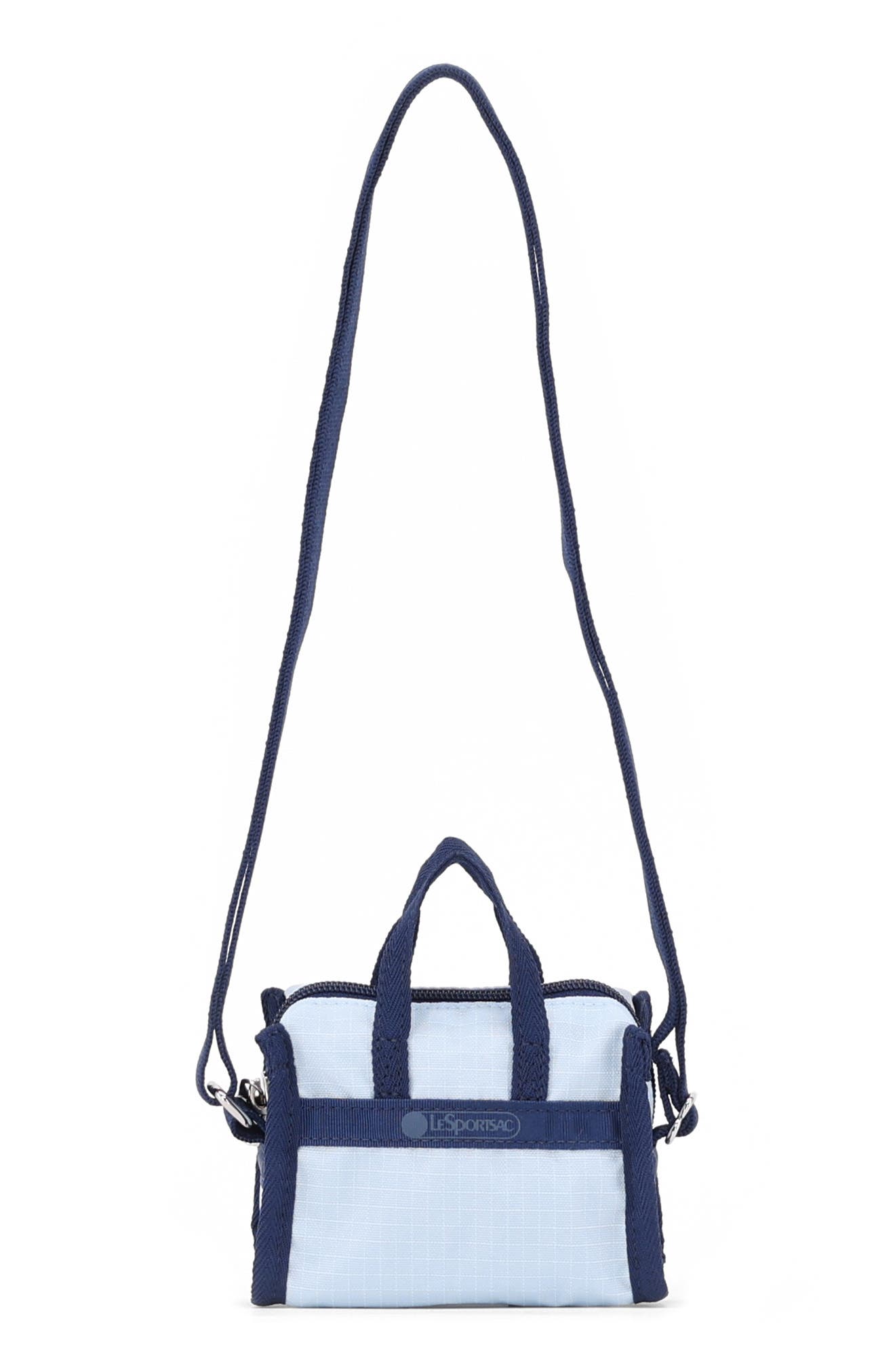Micro Crossbody Bag, Main, color, ICE BLUE/ DEEP NAVY