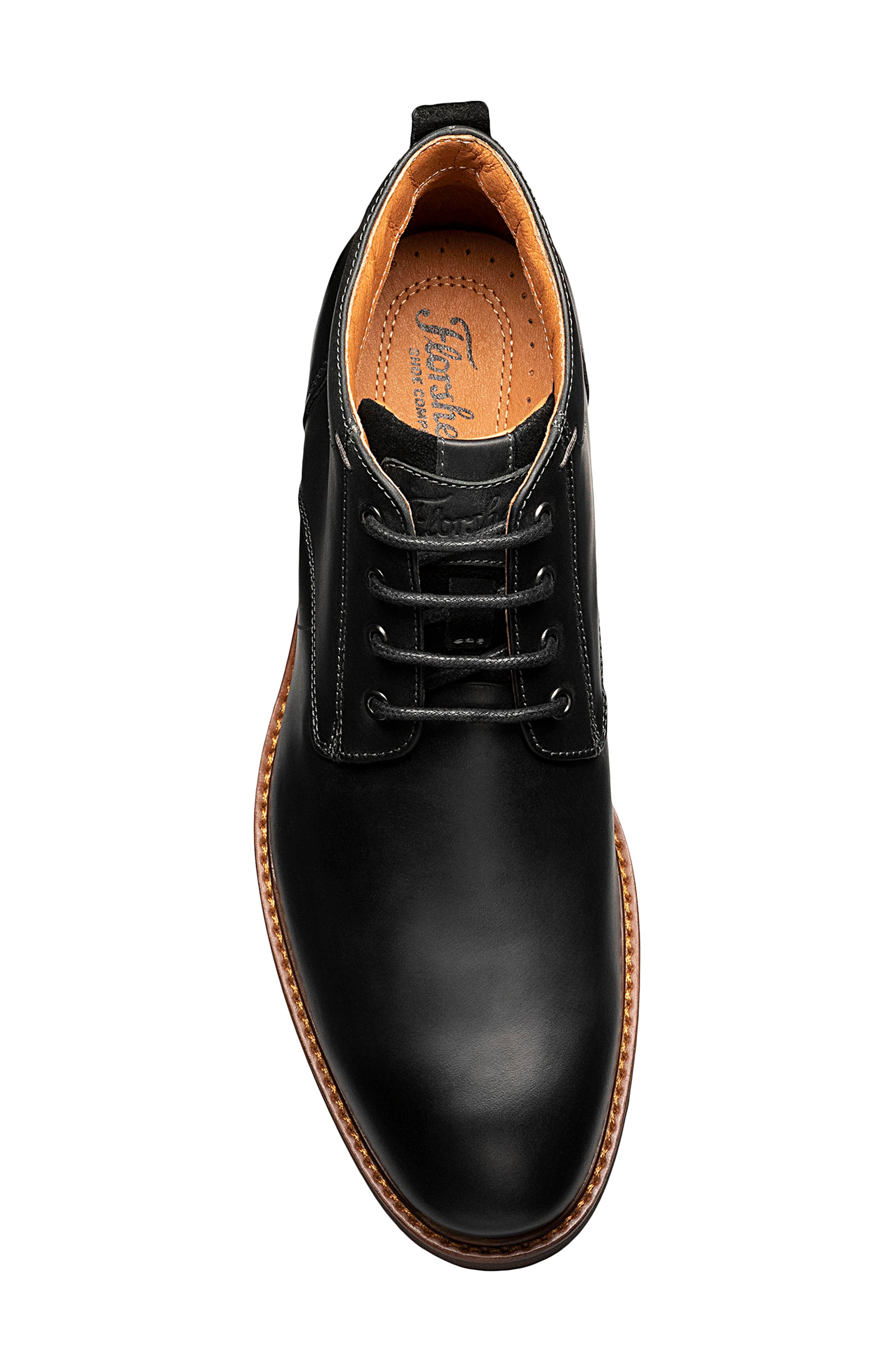 Florsheim Lodge Plain Toe Boot, Alternate, color, Black Ch