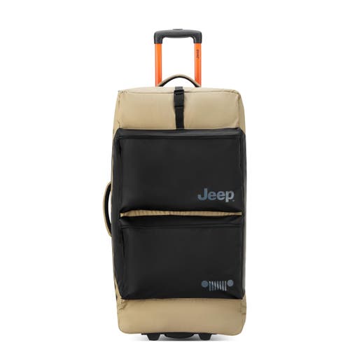 Jeep Js006b 31 Inch Two Wheel Rolling Travel Duffle Bag In Sand