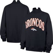 '47 Women's '47 Navy Denver Broncos Oversized Vantage Mock Neck Sweatshirt