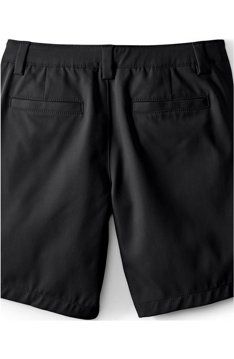 Lands' End School Uniform Girls Active Chino Shorts, Alternate, color, Black