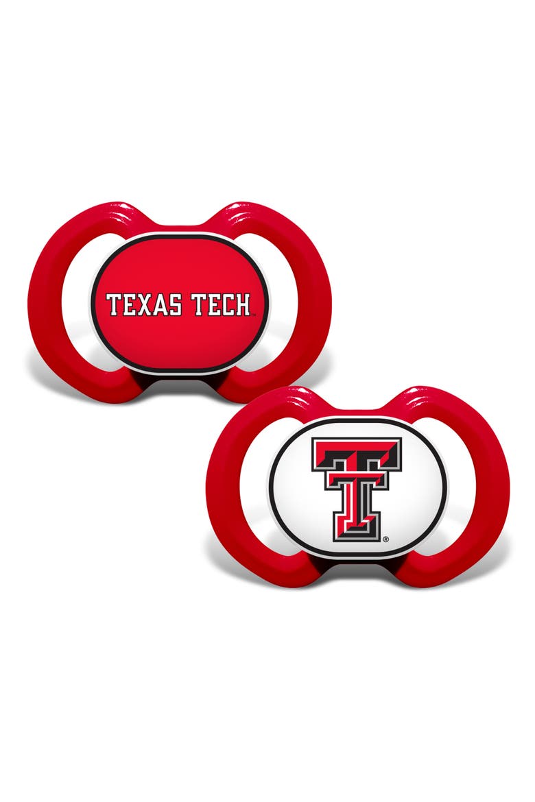 Texas Tech Red Raiders Pacifier 2-Pack, Main, color, Multicolor