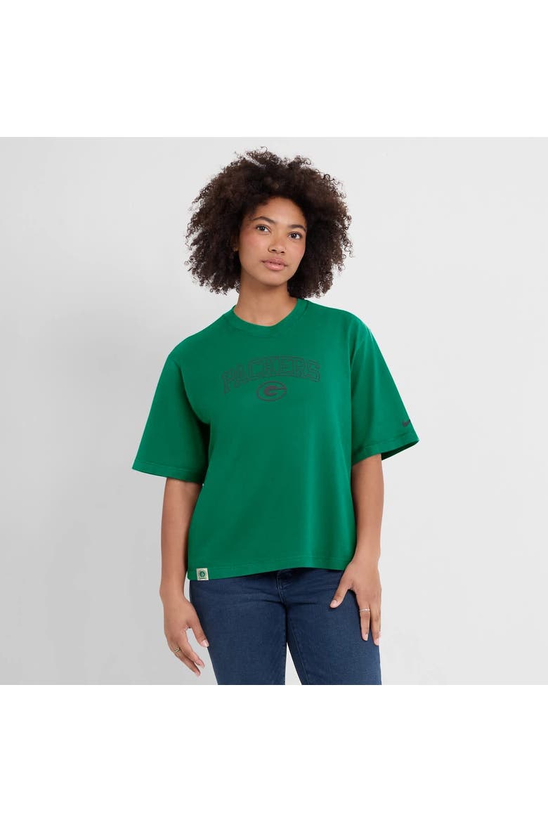 Women's Nike Green Green Bay Packers Glory Arch Boxy T-Shirt, Alternate, color, Green