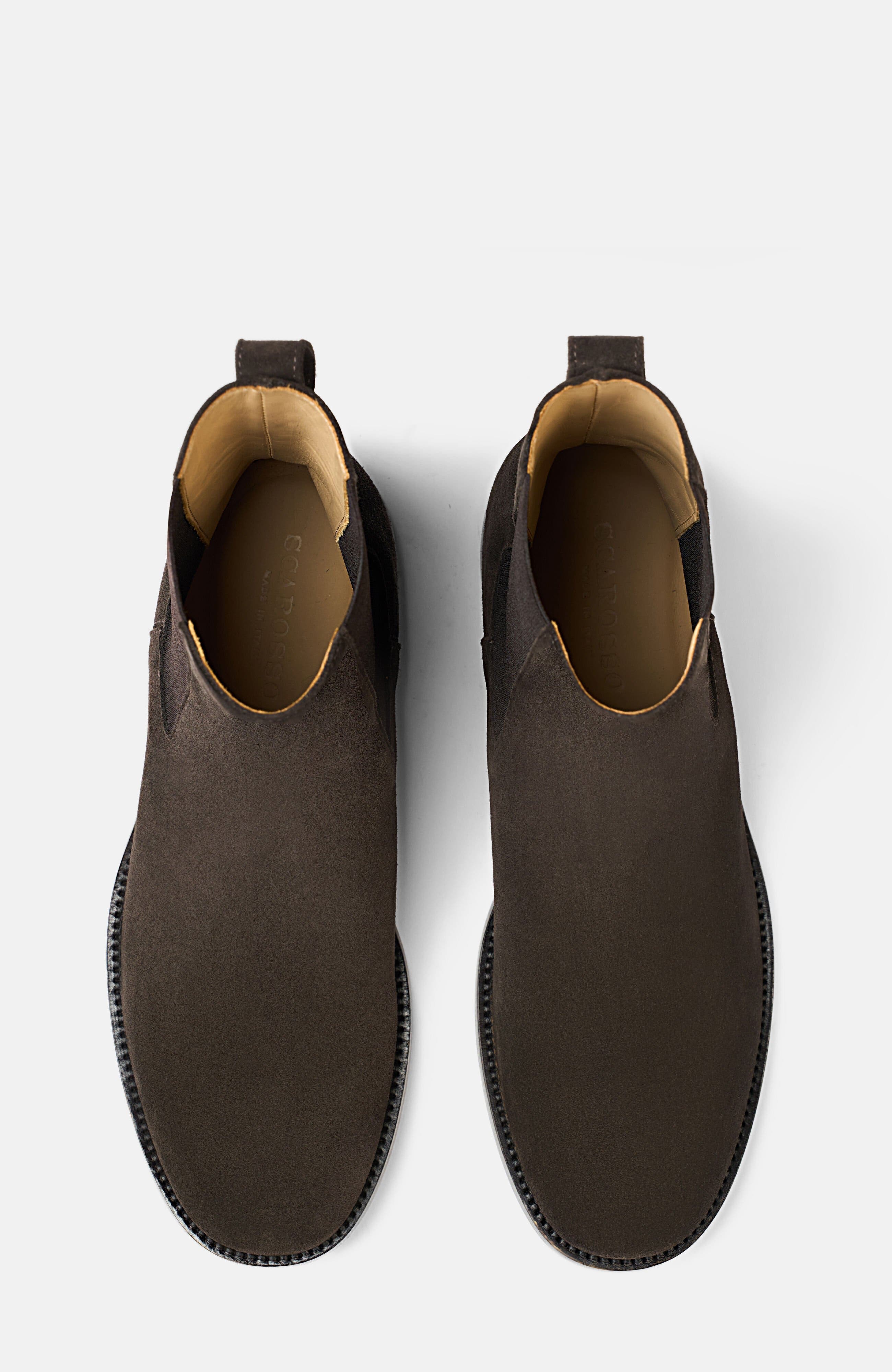 Elliot Chelsea Boots, Alternate, color, Dark Brown - Suede