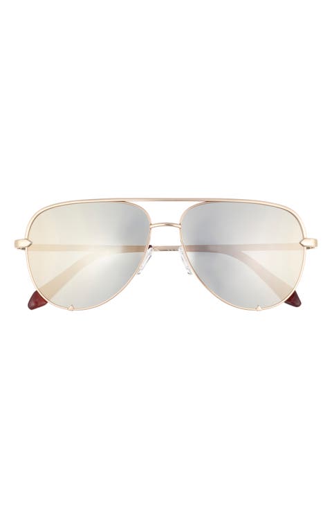 High Key 64mm Oversize Aviator Sunglasses
