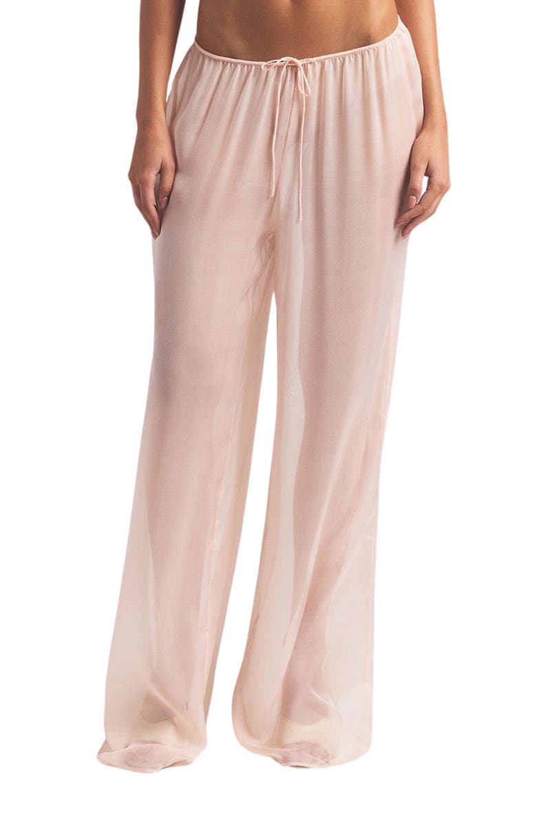 SKIMS Romance Wide Leg Pajama Pants, Main, color, Primrose