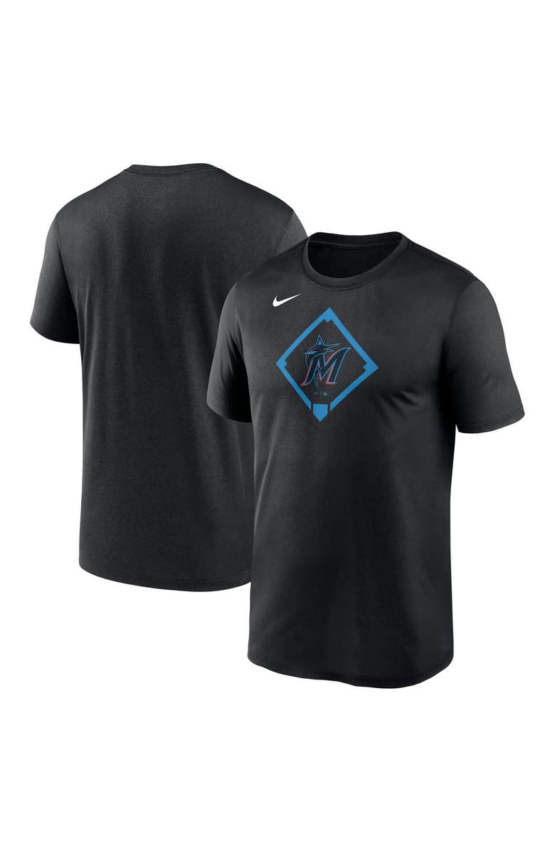 Nike Men's Nike Black Miami Marlins Icon Legend Performance T-Shirt, Alternate, color, Black