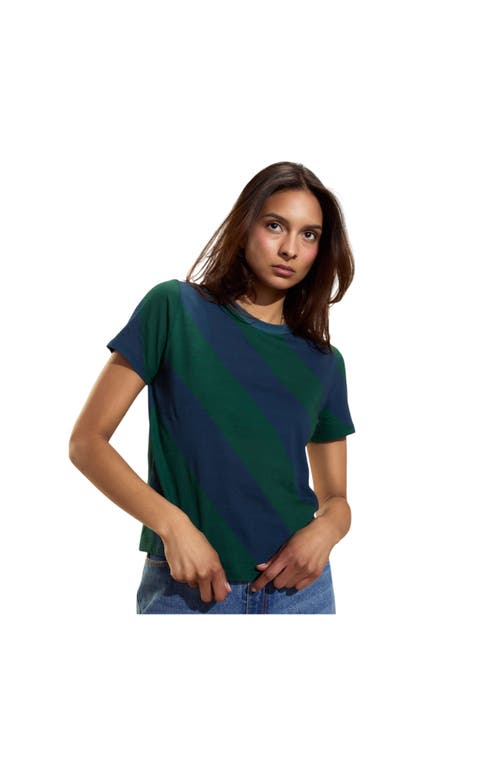 Cynthia Rowley Diagonal Stripe Tee