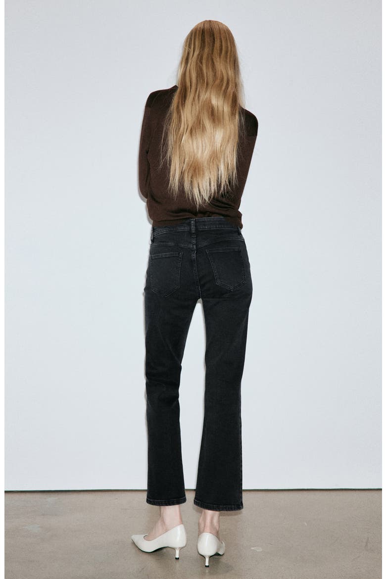 Sienna Crop Flare Jeans, Alternate, color, BLACK DENIM