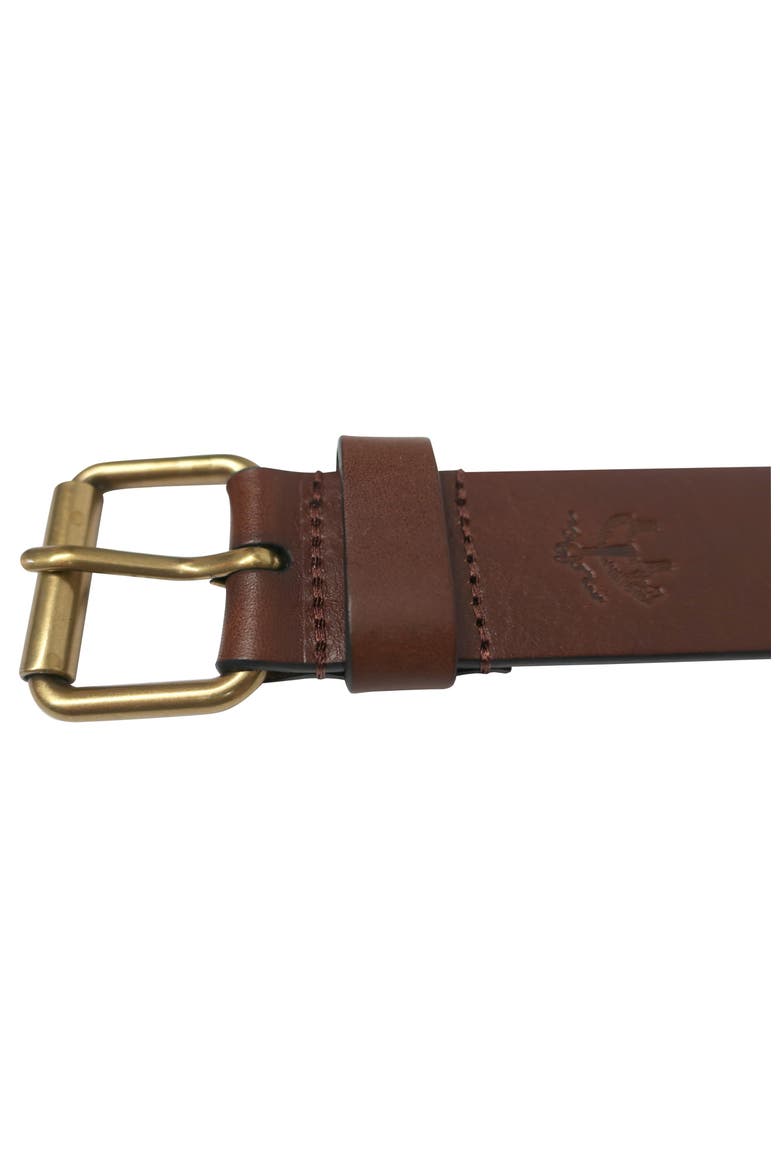 Full Grain Leather Belt, Alternate, color, Medium Brown