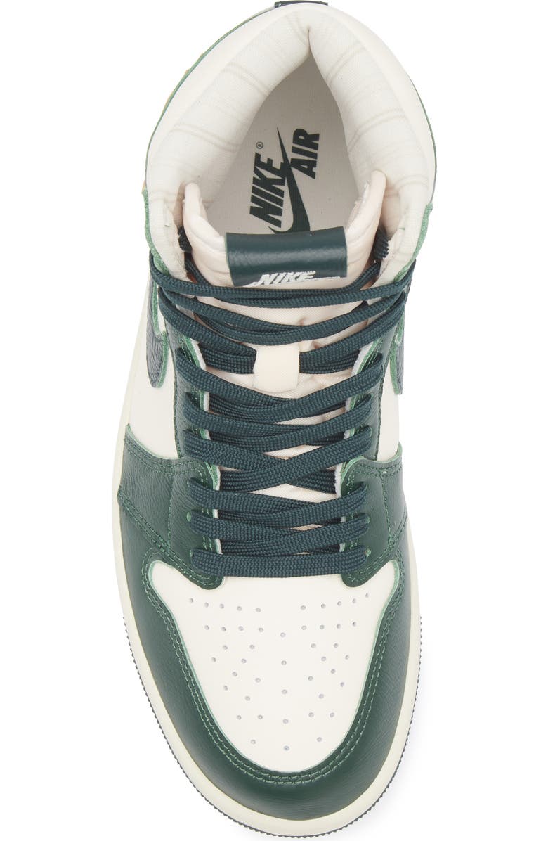 Jordan Air Jordan 1 Retro High Basketball Sneaker, Alternate, color, Pale Ivory/ Green/ Fir/ Milk