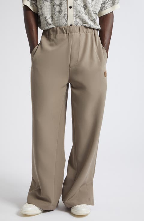 Logo Patch Stretch Cady Track Pants